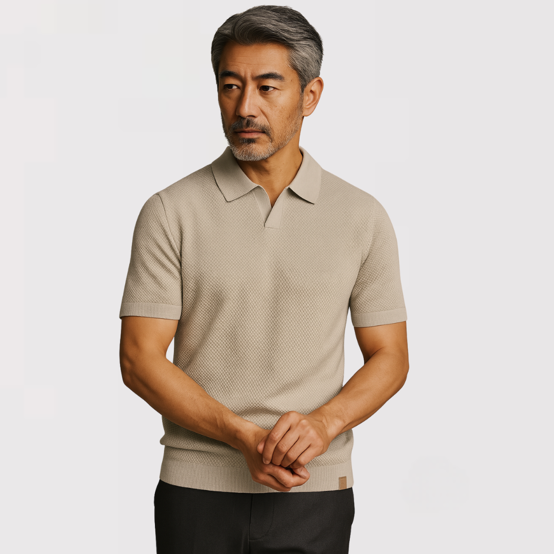 Ethan – Luxury Button-less Polo Shirt