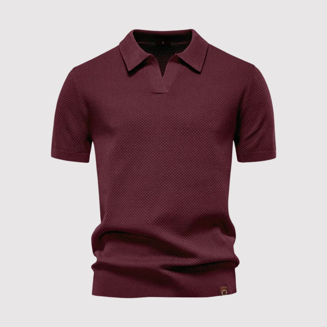 Ethan – Luxury Button-less Polo Shirt
