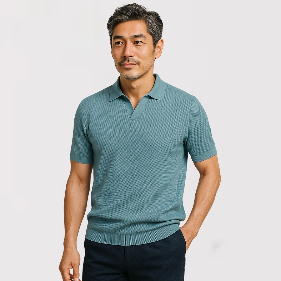 Ethan – Luxury Button-less Polo Shirt