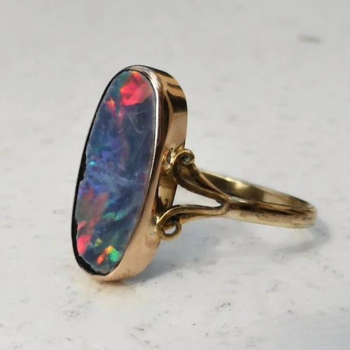 Retro Bunter Opal Ring